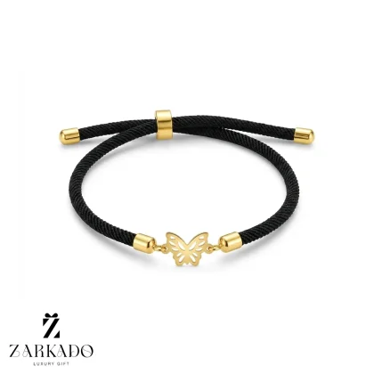 دستبند بندی طلا طرح پروانه