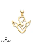 پلاک طلا آغوش مادر و فرزند طرح فرشته