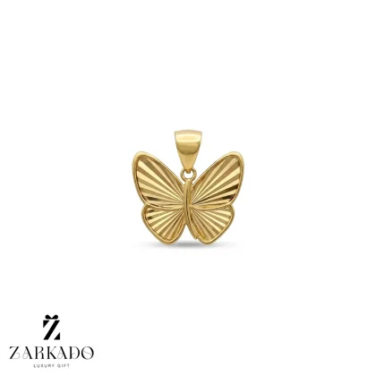 پلاک طلا پروانه گلوا