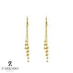 گوشواره آویز طلا گوری البرنادو زرد کد E27440