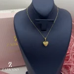 پلاک طلا طرح قلب فیوژن