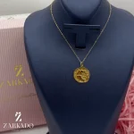 پلاک زودیاک طلا طرح ماهی ماه تولد اسفند