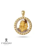 پلاک طلا ماه تولد شهریور سه بعدی کد P9785