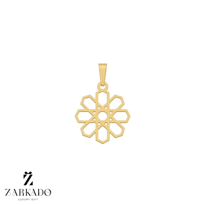 پلاک لیزری طلا طرح هندسی