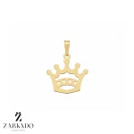 پلاک لیزری طلا طرح تاج پادشاهی