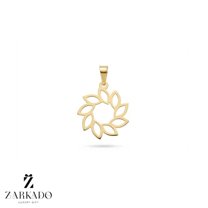 پلاک لیزری طلا طرح برگ زیتون