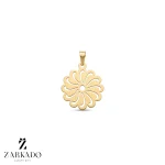 پلاک لیزری طلا طرح گل کد 1