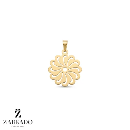 پلاک لیزری طلا طرح گل کد 1