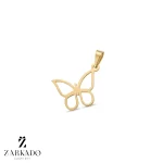 پلاک لیزری طلا طرح پروانه کد 3