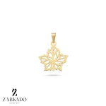 پلاک لیزری طلا طرح برگ پاییزی