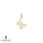 پلاک لیزری طلا طرح پروانه کد 2