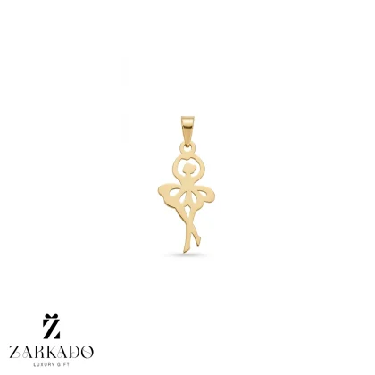 پلاک لیزری طلا طرح بالرین