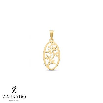 پلاک لیزری طلا طرح درخت زندگی