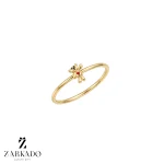 انگشتر مفتولی طلا طرح ژوبین