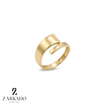 انگشتر طلا طرح دو طرفه آینه ای