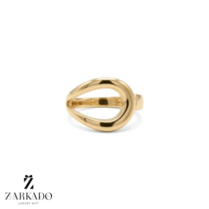 انگشتر طلا طرح فرد آینه ای