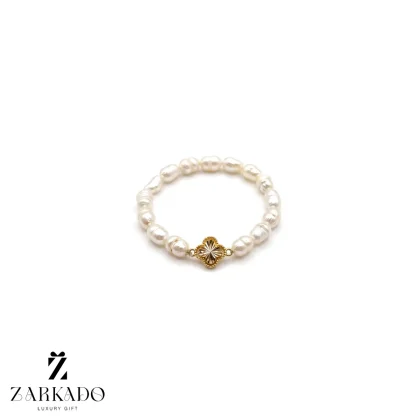 انگشتر مروارید پرورشی سفید ون کلیف