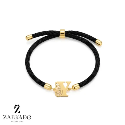 دستبند بندی حرف انگلیسی Y با بال پروانه