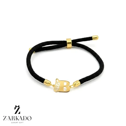 دستبند بندی حرف انگلیسی B با بال پروانه