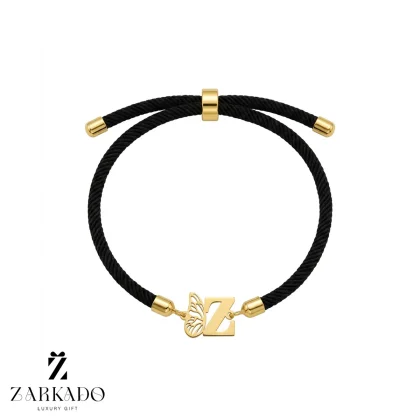 دستبند بندی حرف انگلیسی Z با بال پروانه