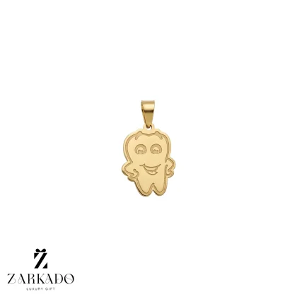 پلاک لیزری طلا طرح دندون