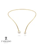 طوق مفتولی طلا مرواریدی