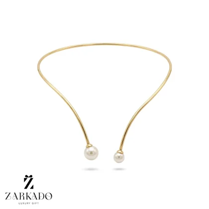 طوق مفتولی طلا مرواریدی