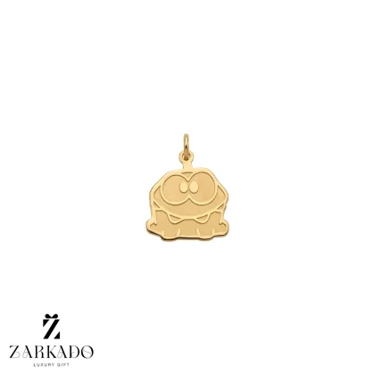 پلاک لیزری طلا قورباغه