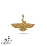 پلاک طلا فروهر حکاکی کد P26158