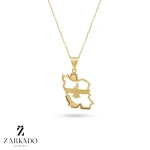 پلاک طلا طرح ایران با فروهر