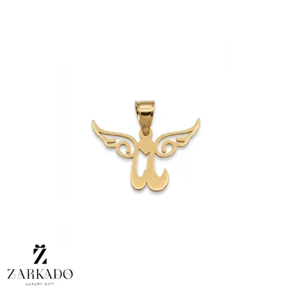 پلاک طلا اسم مامان و بال فرشته