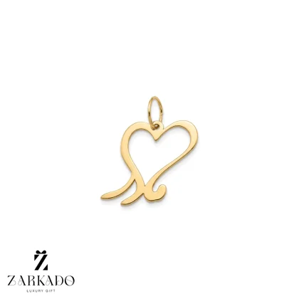 پلاک طلا طرح مادر و قلب