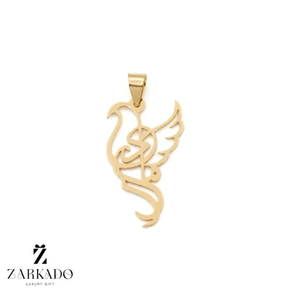 پلاک طلا طرح مادر و بال فرشته