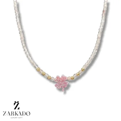 چوکر سنگی با اوپال شبدر و گوی البرنادو