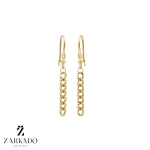 گوشواره آویز طلا کارتیه ساده