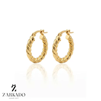 گوشواره حلقه ای طلا طرح پیچ دیوید یورمن