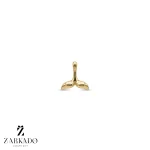 پلاک طلا طرح دم وال برحسته سایز 1