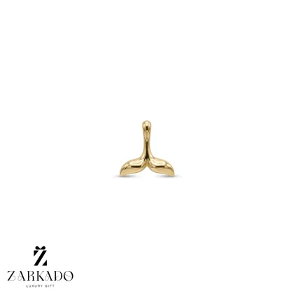 پلاک طلا طرح دم وال برحسته سایز 1