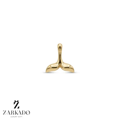 پلاک طلا طرح دم وال برحسته سایز 2