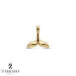 پلاک طلا طرح دم وال برحسته سایز 3