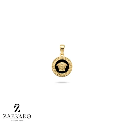 پلاک طلا طرح ورساچه مینیمال مشکی