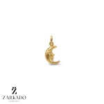 پلاک طلا هلال ماه با صورت کد P23565