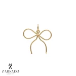 پلاک طلا طرح پاپیون مفتولی