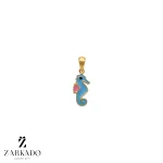 پلاک طلا اسب دریایی کد P4615