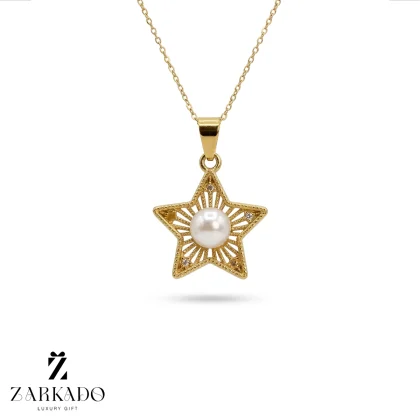 پلاک مرواریدی فیوژن ستاره طلا