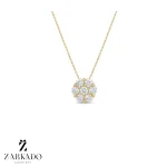 پلاک طلا گل نگیندار کد P11912