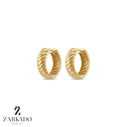 گوشواره حلقه ای طلا طرح دیوید یورمن